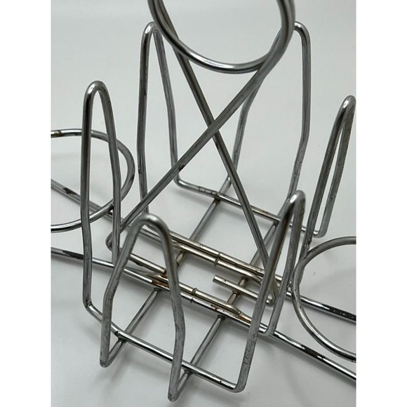 Vintage Diner Condiment Caddy & Salt & Pepper 4 Bottles - Picture 6 of 9